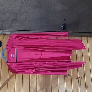 Chicco's Vibrant Red Open Cardigan